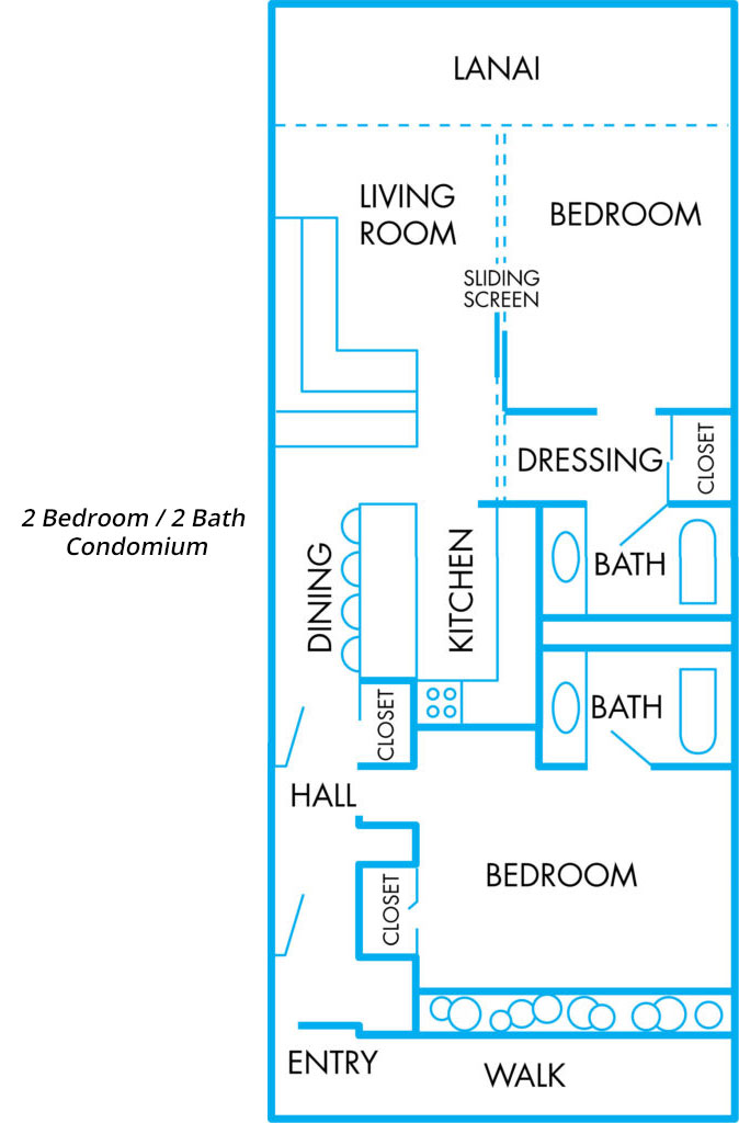 Floor Plan Mana Kai Maui